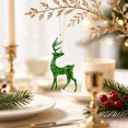 thumbnail image 5 of Kraoden Metal Deer Ornaments for Christmas Tree Decorations, Electroplated Iron Art Holiday Hangings, Elegant Table Decor for Home and Seasonal Layouts, Ideal Gift for Festive Occasions, 5 of 6