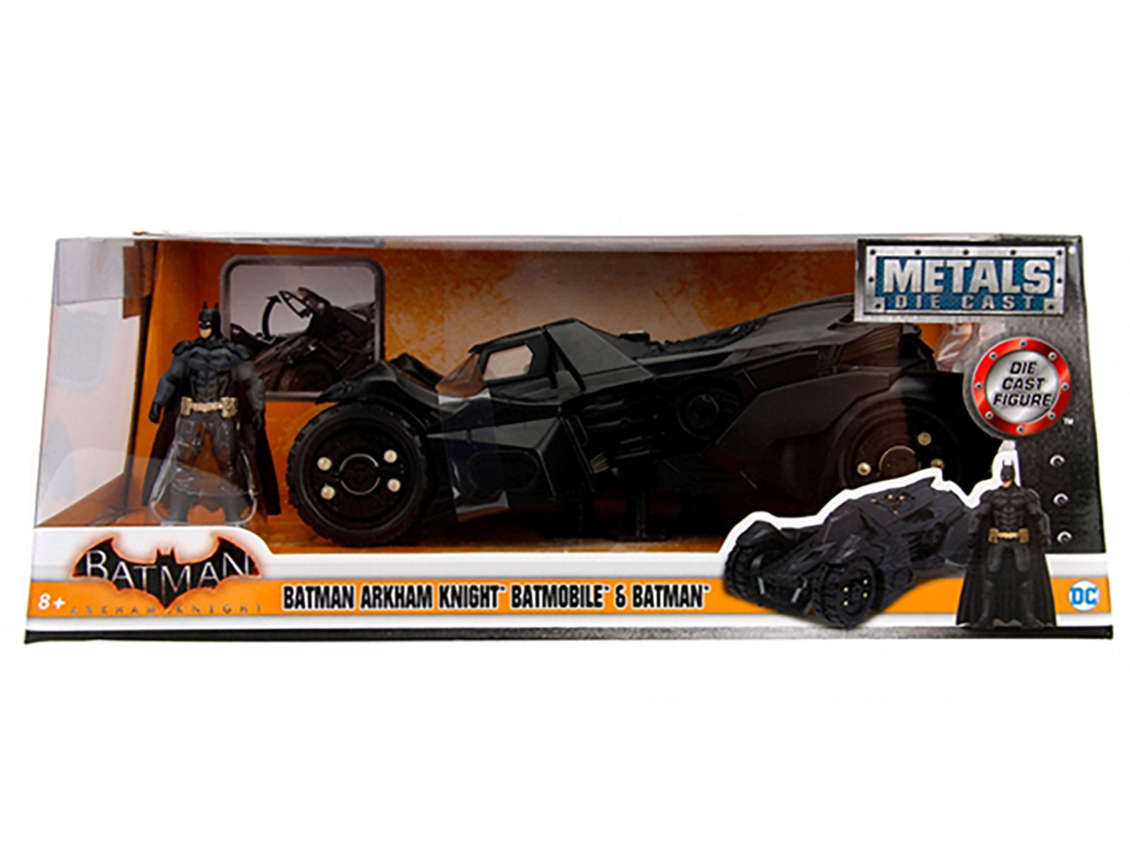 Arkham Knight Batmobile with Batman Diecast Figure 1/24