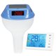 thumbnail image 1 of Yuarrent Termómetro flotante inalámbrico inteligente para piscina con luz ambiental RGB y medidor digital de temperatura del agua. Deportes acuáticos azul, 1 of 1