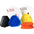 thumbnail image 1 of KAIYANG 4 piezas de soportes para naipes, juego triangular, soporte para naipes con manos libres, color aleatorio, 1 of 4