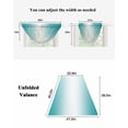 thumbnail image 6 of Waterfall Valances for Windows, Teal Ombre Kitchen Sheer Valance Curtains, Turquoise White Gradient Modern Abstract Art Rod Pocket Elegant Swag Valances for Living Room Bedroom, 47.2"x38.5", 1 Panel, 6 of 8