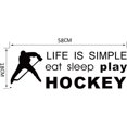 thumbnail image 3 of playing hockey wall stickers bedroom living room backdrop wall decoration, 3 of 4