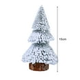 thumbnail image 5 of Jangslng Desktop Mini Christmas Tree Reusable Good Detail Christmas Tree Top Decoration New Year Party Ambiance Prop Tree Topper Artificial Xmas Tree Ornament, 5 of 7