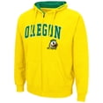 thumbnail image 2 of Men's Colosseum Yellow Oregon Ducks Arch & Logo 3.0 Full-Zip Hoodie, 2 of 3