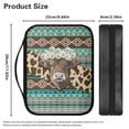 thumbnail image 5 of FKELYI American Tribal Daisy Highland Cow Print Bible Cover for Women Men PU Leather Book Cover with Handle Zippered Bible Case Church Bible Bag for Prayer Outdoor Study, 5 of 6