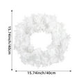 thumbnail image 3 of Cherry Blossom Christmas Wreath Artificial Door Hanger With White Flowers Winter Wedding & Holiday Decor, Christmas Decorations Indoor,Christmas Party Decorations, 3 of 8