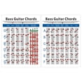 thumbnail image 2 of 2X Tabla de Acordes de Guitarra de Bajo Eléctrico Diagrama de Digitación de Acordes de Guitarra de 4 Cuerdas Pequeño, 2 of 8