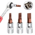 thumbnail image 3 of Fd Slotted Screwdriver Bits 1/4 Inch Drive Socket Head Hand Tools Fd4 Fd5.5 Fd7, 3 of 7