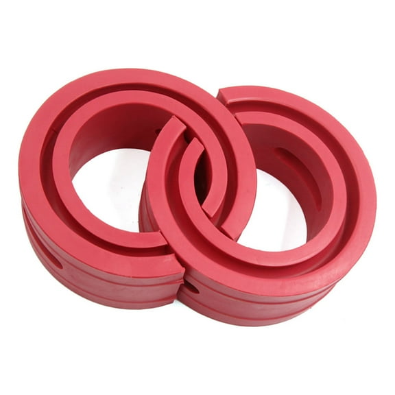 2pcs Type-C Red Car Rubber Shock Absorber Spring Bumper Buffer Power Cushion