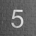 thumbnail image 4 of MSH Modern Stainless Hardware 6 Inch Stainless Steel House Number 5, 4 of 6