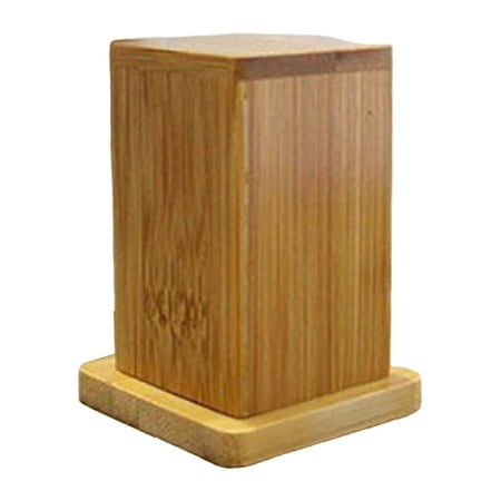 

Farfi 1 Set Cute Bamboo Wooden Toothpick Holder Large Capacity Thick Dustproof Creative Carving Toothpick Dispenser for Restaurant Hotel (Square)