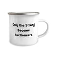 thumbnail image 2 of Cool Auctioneer 12oz Camper Mug, Only the Strong Become Auctioneers, Fun Gifts for Coworkers from Colleagues, Birthday Gifts, Auctioneer gifts for loved ones, Gifts for auctioneers who love giving, 2 of 2