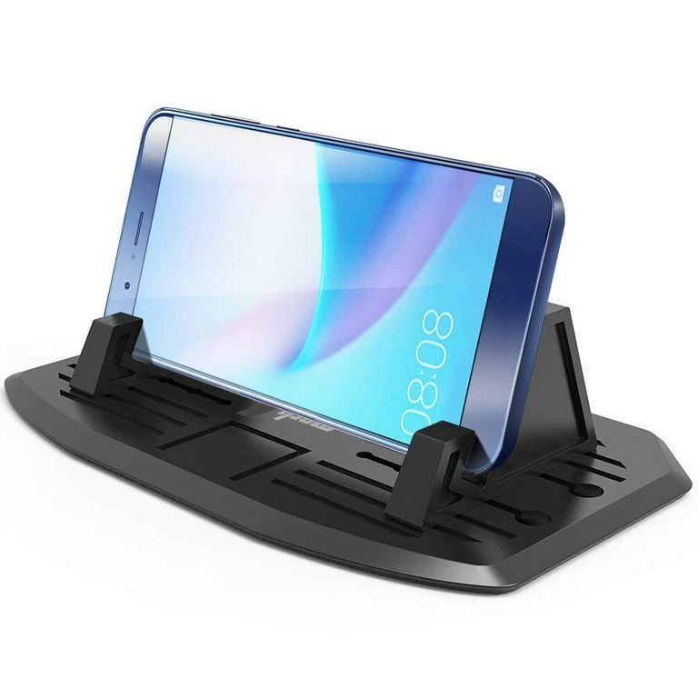 IPOW Dashboard Phone Holder Universal Car Dash Cell Phone Mount Holder  Silicone Stand Dock Cradle for Smartphone iPhone, Samsung Galaxy, HTC, LG