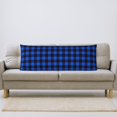 thumbnail image 6 of Bixox Buffalo Plaid Blue Black Print Body Pillow Cover with Zipper Closure, Cozy Fuzzy Fleece Body Pillow Case Cover 20 x 54 Inches,Long Body Pillow Pillowcase, 6 of 6