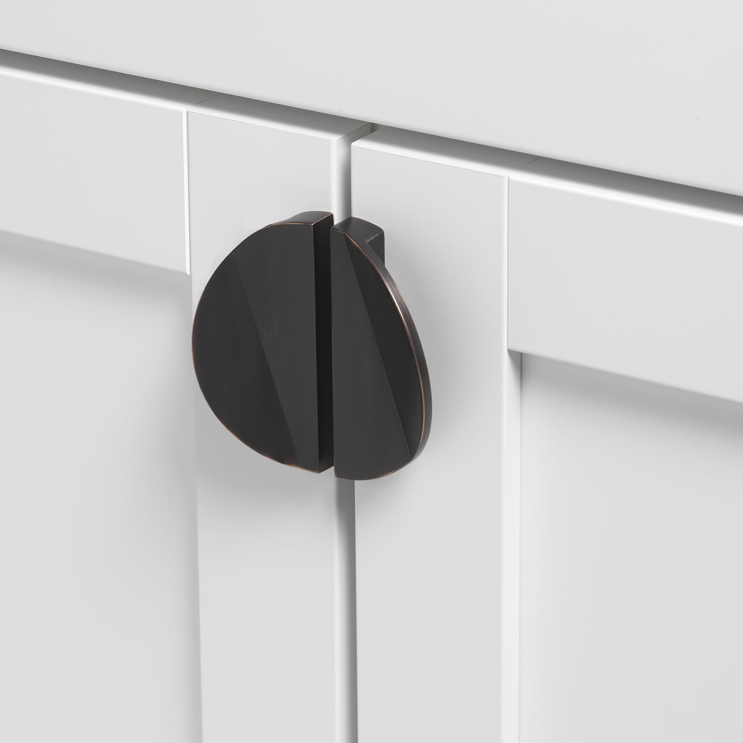 GlideRite 2-1/2 in. Center-Center Semi Circle Cabinet Knob, Oil Rubbed Bronze - 4844-ORB, 1 Pack