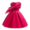 thumbnail image 6 of YuYuBao Toddler Girls Dress Solid Color Sleeveless Bridesmaid Bowknot Formal Pageant Party Dresses Child Girls Wedding Formal Tutu Dress Clothes , 6-7 Years, 6 of 8