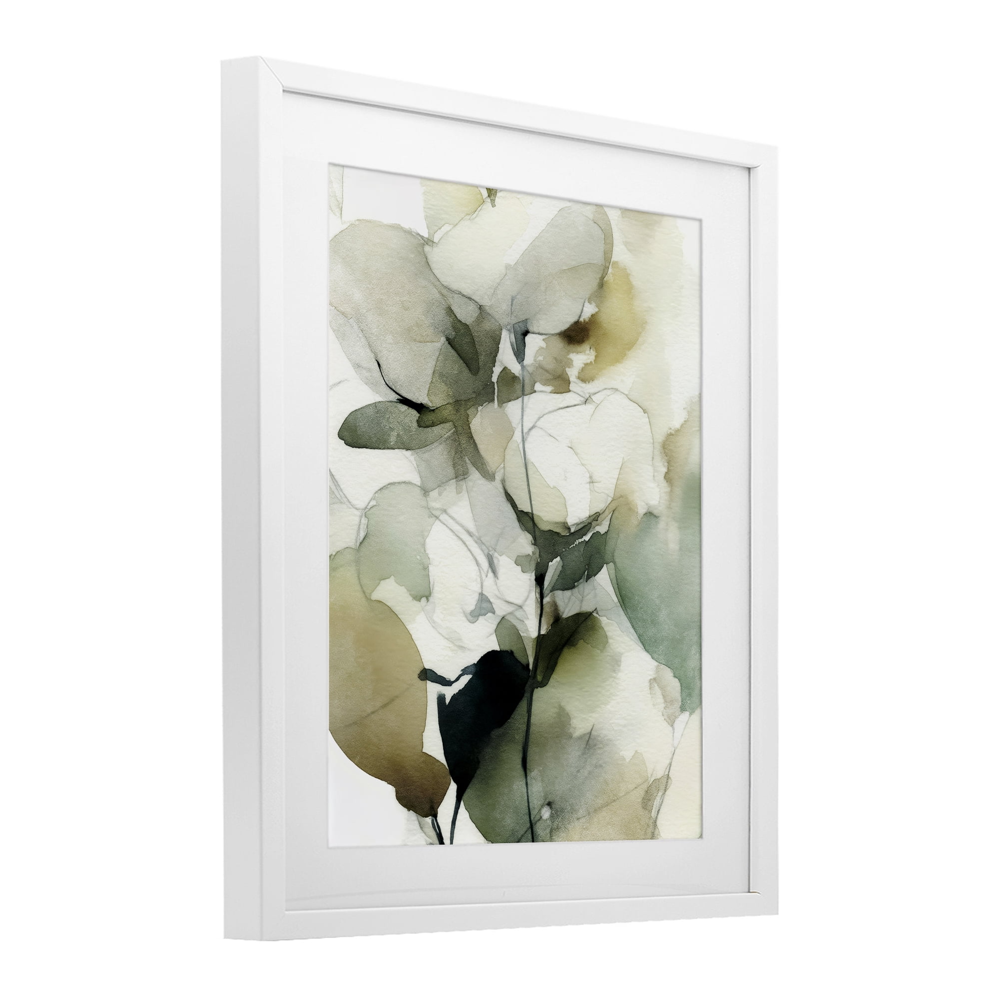 Stupell Industries Floral Branches in Motion White Framed Print Under Glass, design by Svetlana Aleynikova