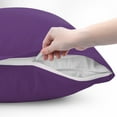 thumbnail image 6 of PiccoCasa Cotton Body Pillow Case Zippered Long Pillow Cover 1 Pc King Purple 20" x 60", 6 of 7