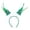 D-Green, variant on St. Patrick's Day Decor​ Shamrock Hair Hoop Mini Hats Feathers Beads Chain Holiday Headwear, St. Patrick Day Party Decorations