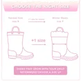 thumbnail image 5 of EUXTERPA Kids Light Up Glitter Rain Boots Winter Snow Warm Lined Boots for Girls Toddler Size 10, 5 of 7