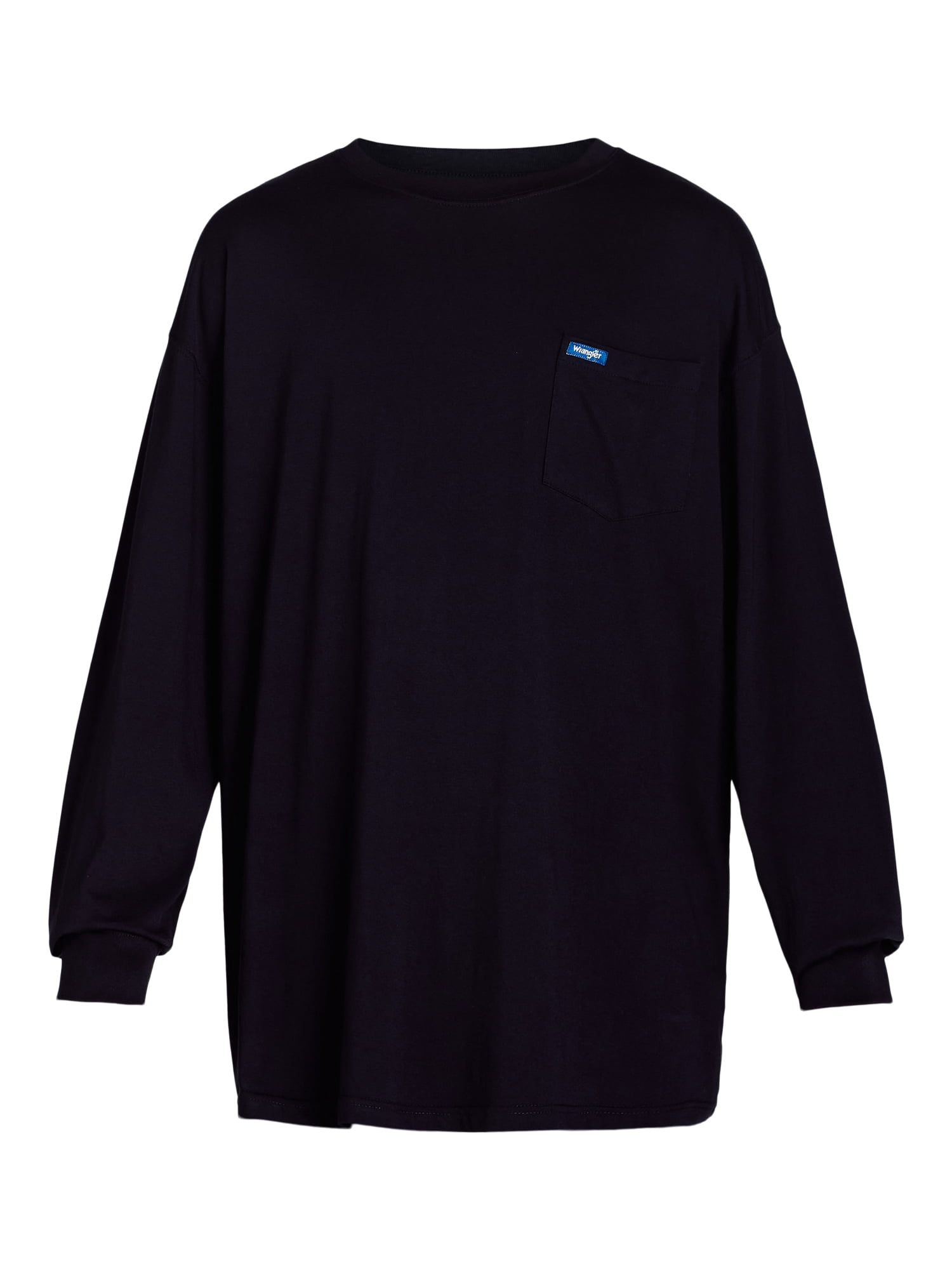 Wrangler Men’s Big and Tall Cotton Pocket Tee with Long Sleeves, Sizes 1XL-6XL