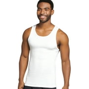 Jockey® Essentials Mens 100% Cotton Tank Top, 3 Pack, White Undershirt, Sleeveless Tank, Comfort, Sizes Small, Medium, Large, Extra Large, 2XL, 3XL, 6816