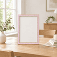 12 x 24 in Pink Suede Panoramic Picture Frame for Photos and Art ...