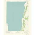 thumbnail image 2 of USGS 12x14 Gold Ornate Wood Framed with Double Matting Museum Art Print Titled - South Bear Lake Utah Quad - USGS 1969, 2 of 4