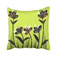 thumbnail image 1 of BSDHOME Colorful Paint Abstract Spring Flowers Green Primitive Black Brush Color Creative Pillow Case Pillow Cover 20x20 inch Throw Pillow Covers, 1 of 1