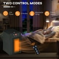 thumbnail image 2 of Resenkos Electric Space Heater for Indoor Use, 1500W Fast Heating Portable Electric Heater with Infrared Quartz Heat Element, Black, 2 of 8