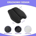 thumbnail image 2 of Soft Thin Gel Seat Cushion for Car Seat Office Chair Wheelchair Stadium - Non-Slip Cushions with 1 Inch Sciatica & Tailbone Pain Relief (Black), 2 of 4