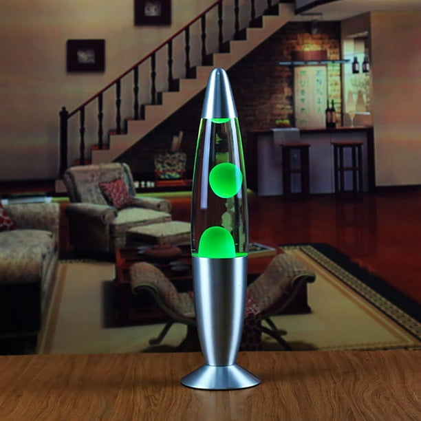 Luz 25W Medusas LED Cabecera Volcano Lava Noche para Hogar Dormitorio Verde