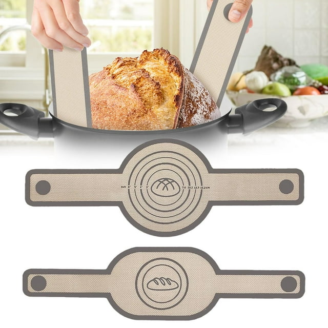 Ynlkorvg Placemat New Silicone Baking Mat For Bread Non Stick Silicone Mat With Long Handle Oven Pad Perfect For All Your Baking Needs