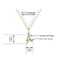 thumbnail image 2 of TURANDOSS Gold Initial Necklace for Women Dainty 14K Gold Plated CZ Initial Letter Pendant Necklace for Women Christmas Gifts Birthday Gifts, 2 of 5