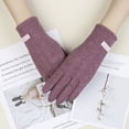 thumbnail image 3 of Guantes de terciopelo de conejo de imitación de otoño e invierno, guantes de bicicleta para mujer, guantes de montar deportivos cálidos con pantalla táctil de primavera y otoño e invierno, 3 of 5