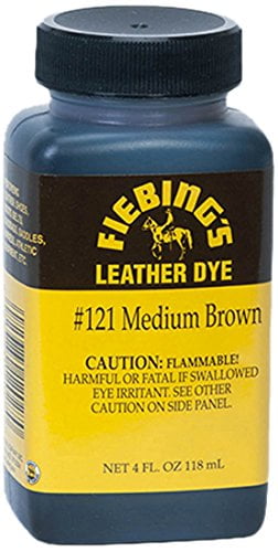 Fiebing's Leather Dye, Medium Brown, 4 oz