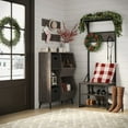 RiverRidge Home Afton Metal Frame Hall Tree with Seat, 3 Open Shelves