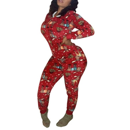 

Sexy Women Christmas Nightwear Underwear Plus Size Red Deer S