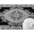 thumbnail image 4 of Planet Rugs Dima Modern Oriental Floral Loomed Gray Area Rug, 5' x 7', Stain Resistant, 4 of 10