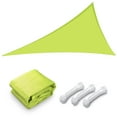 thumbnail image 1 of Yescom 25FT Triangle Sun Shade Sail Canopy 97% UV Block Commercial Carpark Pool Camping Playground Outdoor Apple Green, 1 of 10
