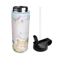 thumbnail image 2 of Uemuo Cute Animals Print 18oz Sports Insulated Kettle, Water Bottle, Outdoor Sports Bottle, Insulated Hydration Bottle with Handle & Flip Straw, 2 of 8