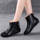 thumbnail image 2 of NECHOLOGY Botas Mujer Adulto Femenino Zapatos Botines mujer Botas planas con cremallera para mujer, zapatos de lana, en el tobillo, botas de mujer a la (Black, 7), 2 of 6
