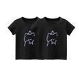 thumbnail image 1 of fatyb 2 Pack T-Shirts pour Enfants Filles Imprimé Graphique Mignon Tee Tops Garçons Manches Courtes T-Shirts en Coton Amples, 1 of 3
