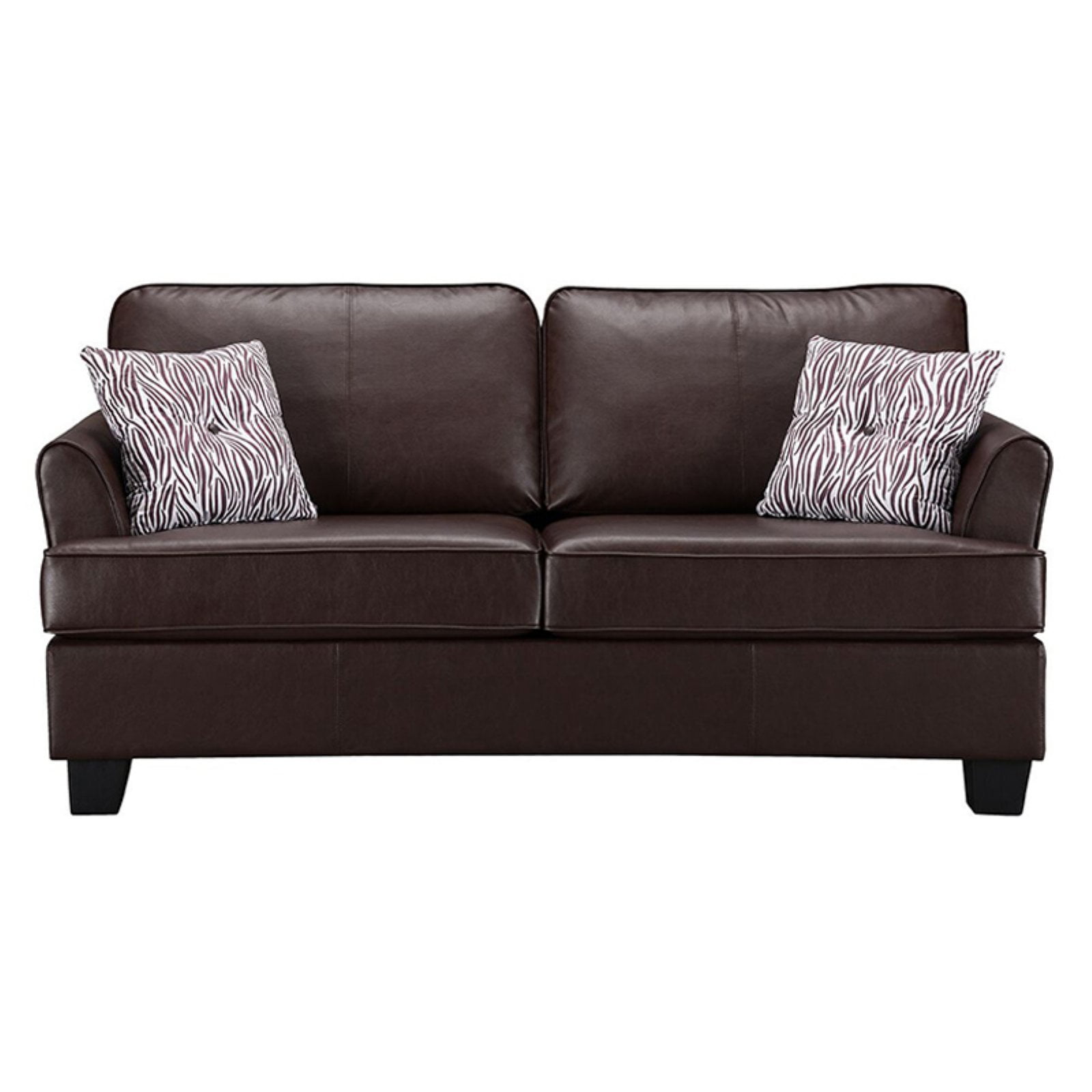 K&B Hayden Full Sofa Bed in Faux Leather, Multiple Colors