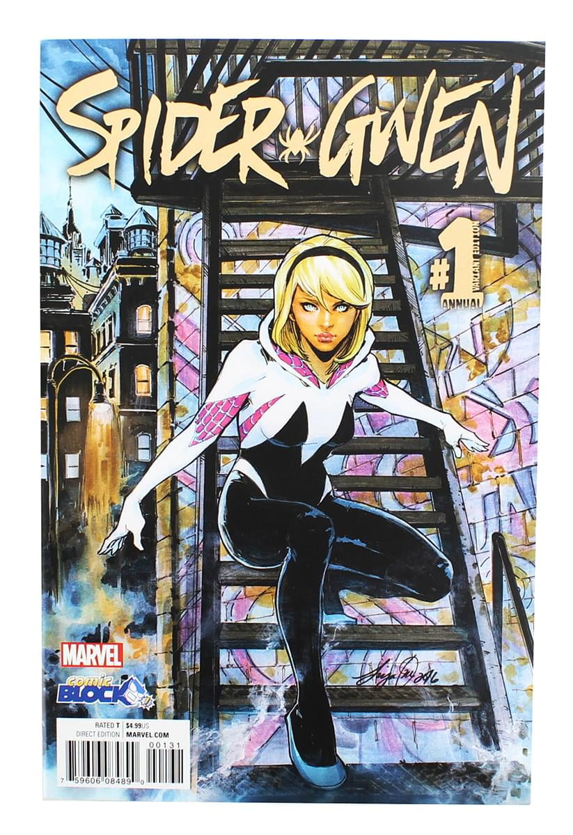 Nerd Block Marvel Spider-Gwen #1 Comic Book (Comic Block Variant Cover) -  