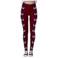 thumbnail image 3 of WILLBEST Leggings Estampados Para Mujer, Cintura Alta, Pantalones de Yoga, Entrenamiento, Atléticos, Elásticos, Cómodos, Tela Suave 905 Grande, 3 of 4