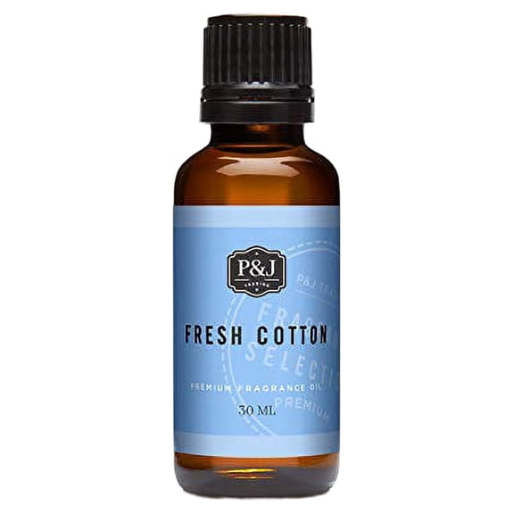 PJ Trading - Fresh Cotton Scented Oil 30ml - Fragrance Oil for Candle Making, Soap Making, Diffuser Oil