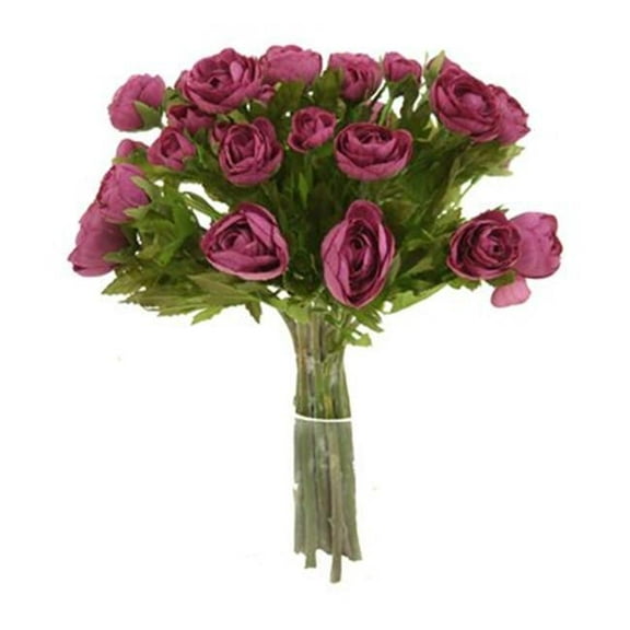 Distinctive Designs DP-860-PP DIY Bouquet Purple Ranunculus Bouquet x 18 - Pack of 6