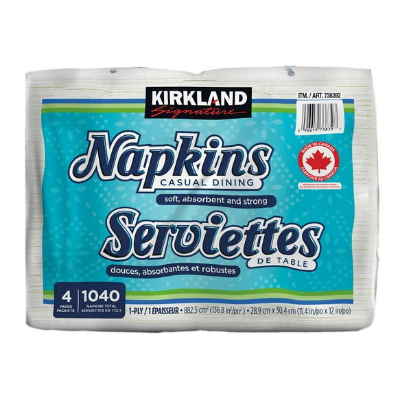 Signature Soft 1-ply Napkins, 1040-count