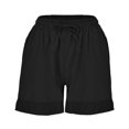 thumbnail image 4 of Sngxgn Women's Shorts Shorts with Deep Pockets Long Shorts for Women Lounge Walking (Black,XXXL), 4 of 5